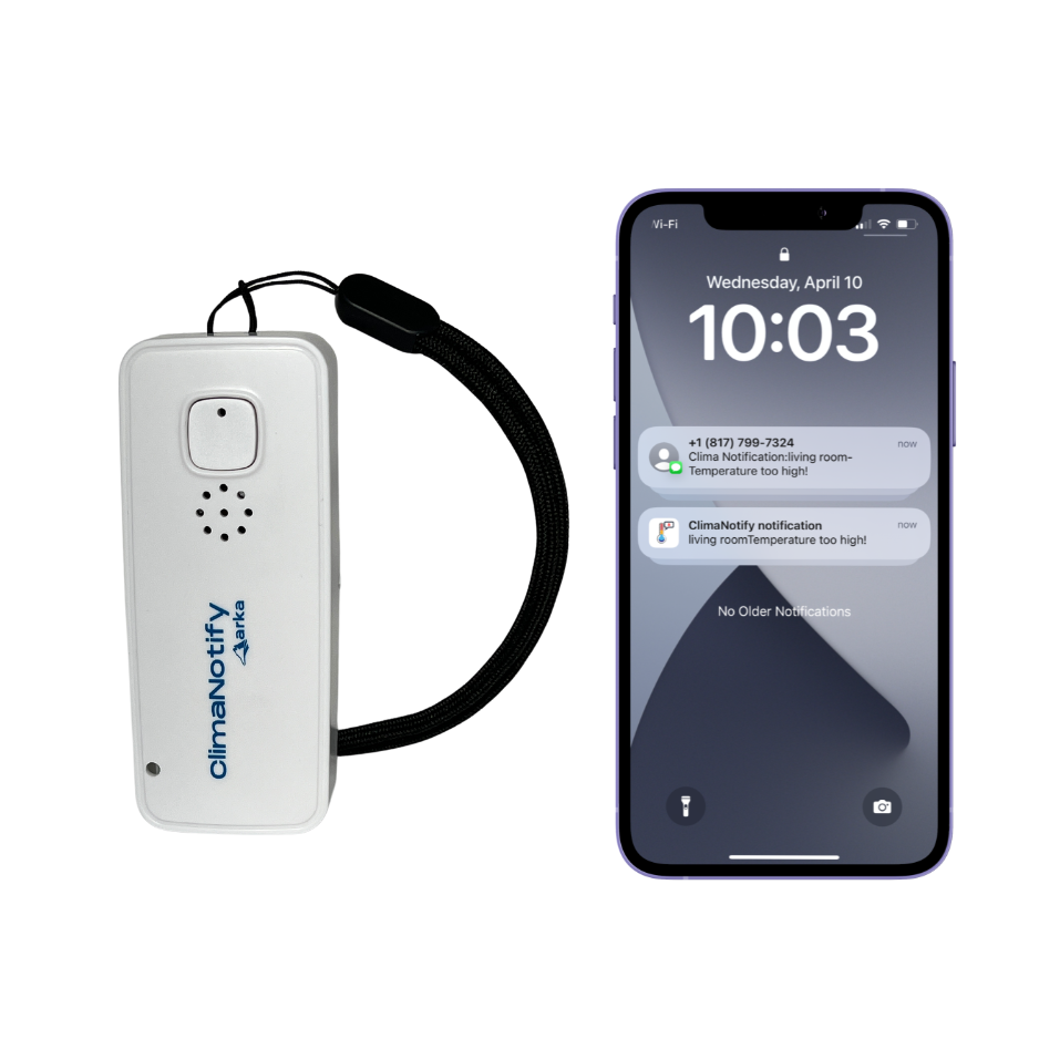 ClimaNotify Wifi Temperature and Humidity Sensor